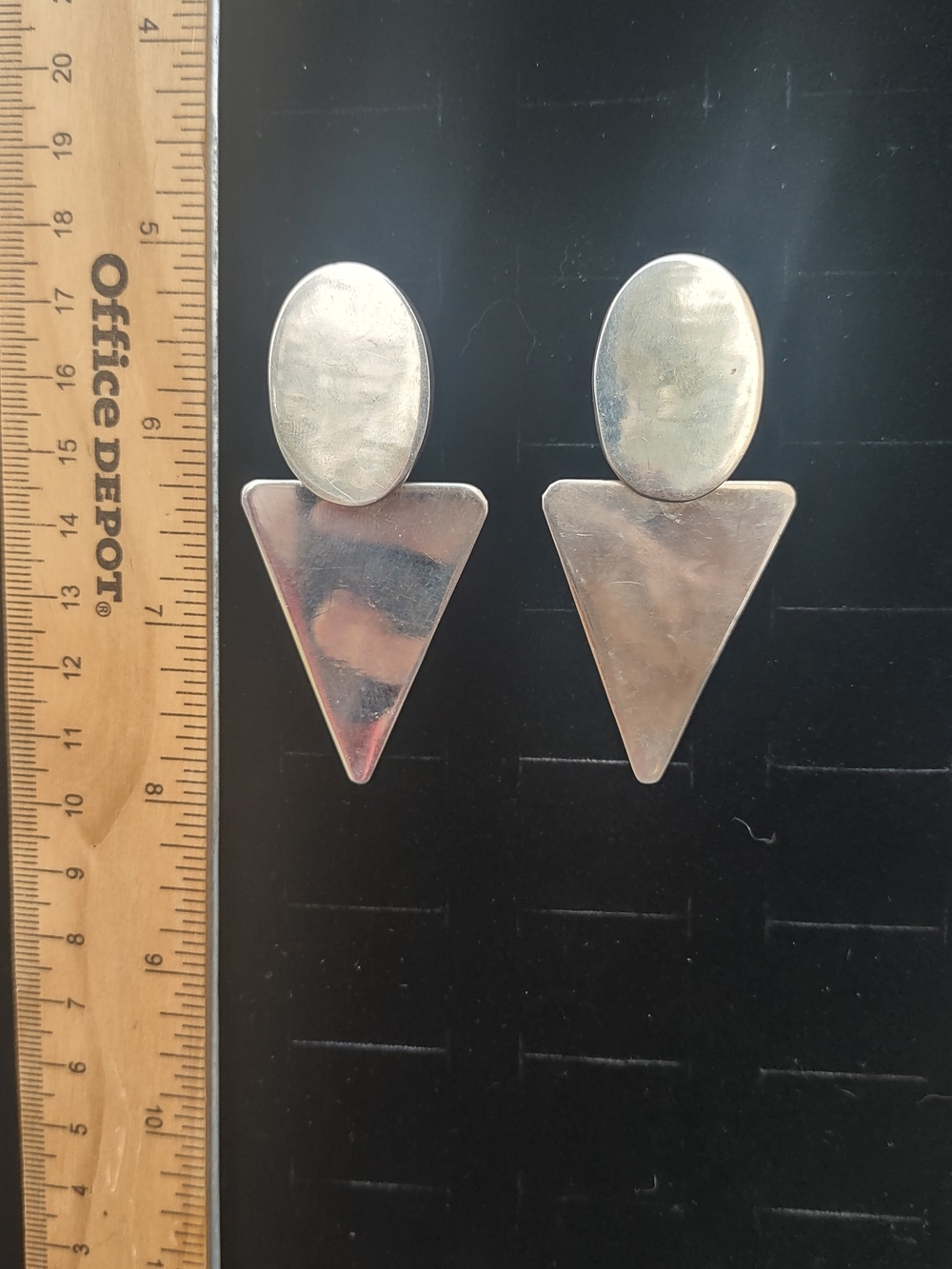 Vintage Taxco Modernist Sterling Earring
